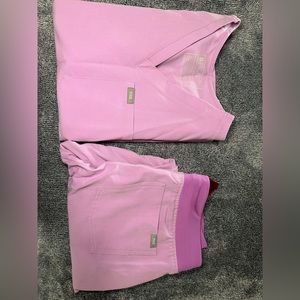 Catarina top, petite Zamora joggers, lightly worn can’t remember exact color